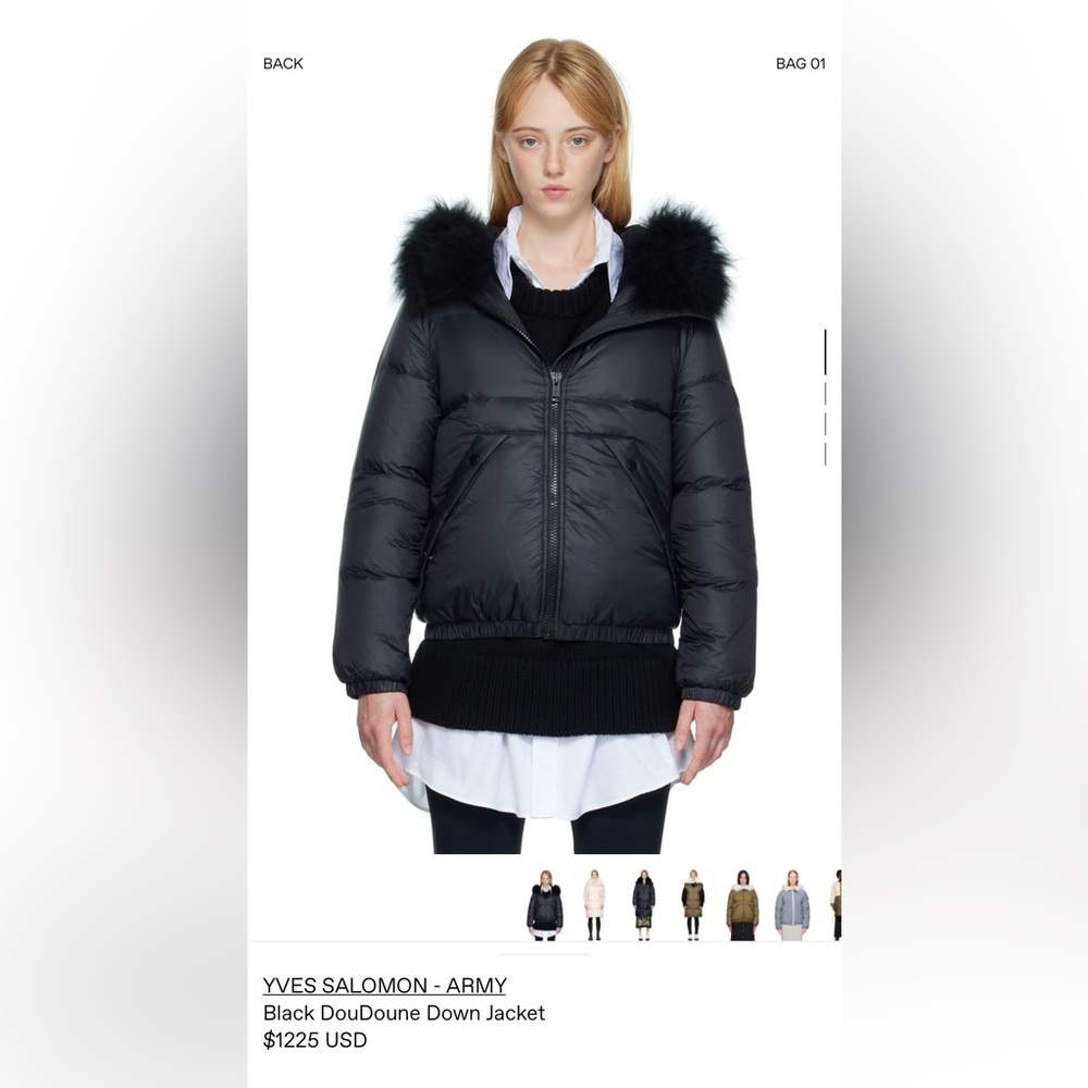 Yves Salomon Army Puffer